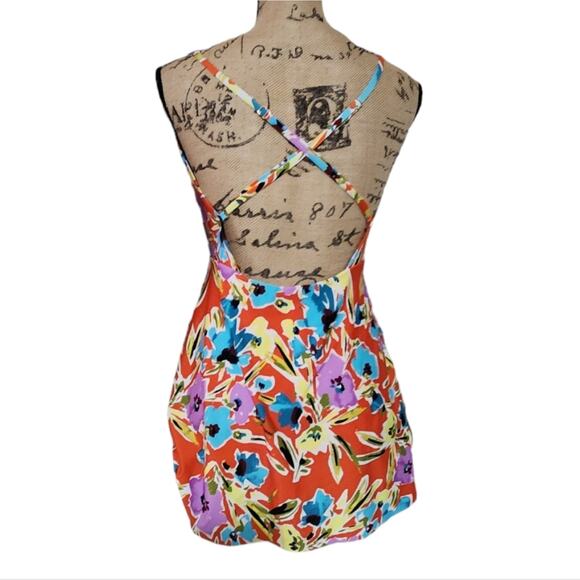 Anne Cole Floral‎ Tropical Skirted One Piece Bathing Swim Suit Size 14 Large New - Picture 2 of 7